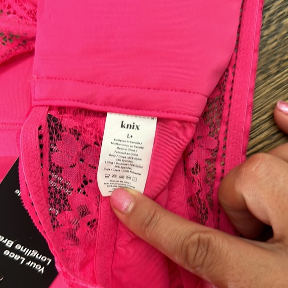 Knix longline shocking pink bralette - Picture 6 of 7